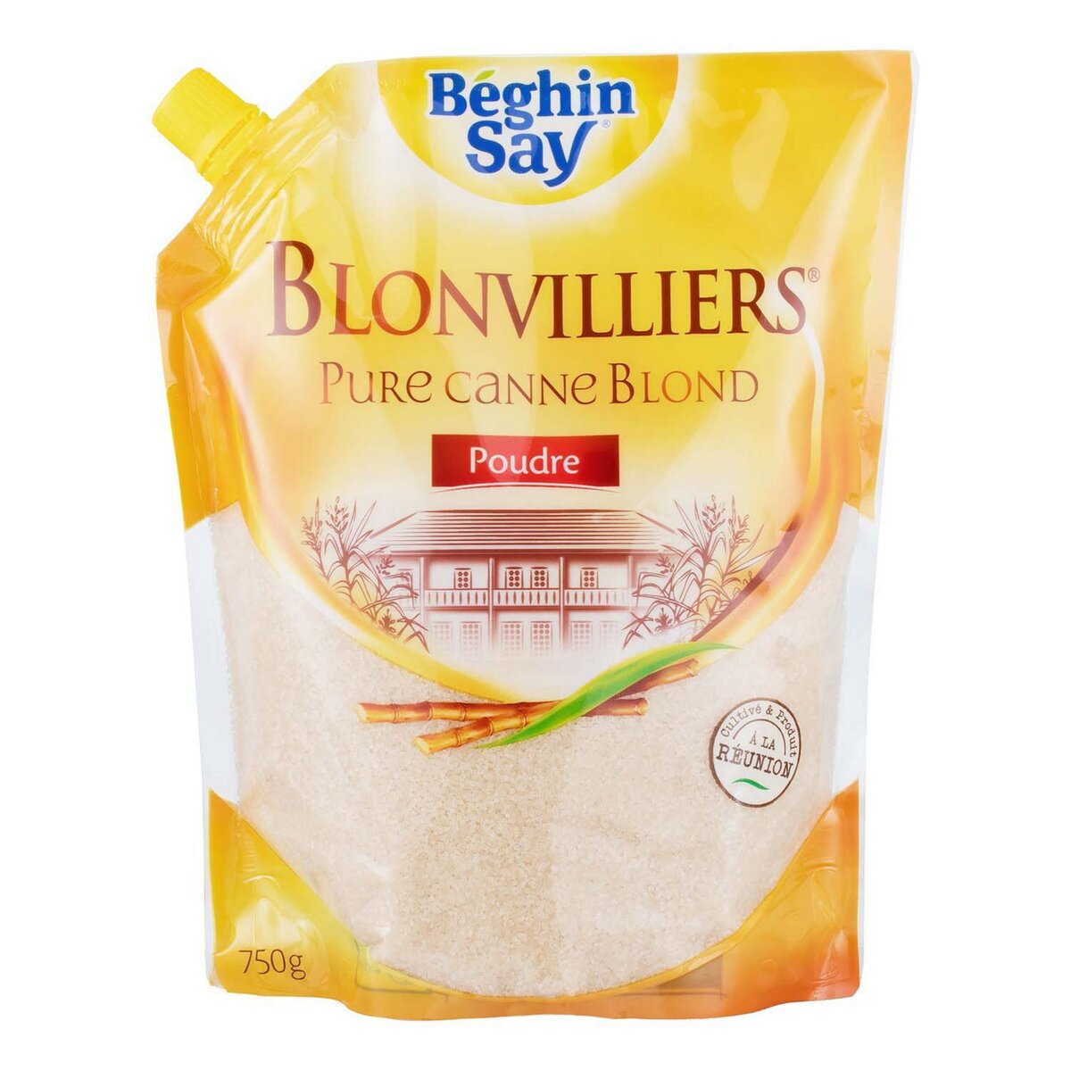 BEGHIN SAY Blonvilliers sucre pure canne blond en poudre 750g
