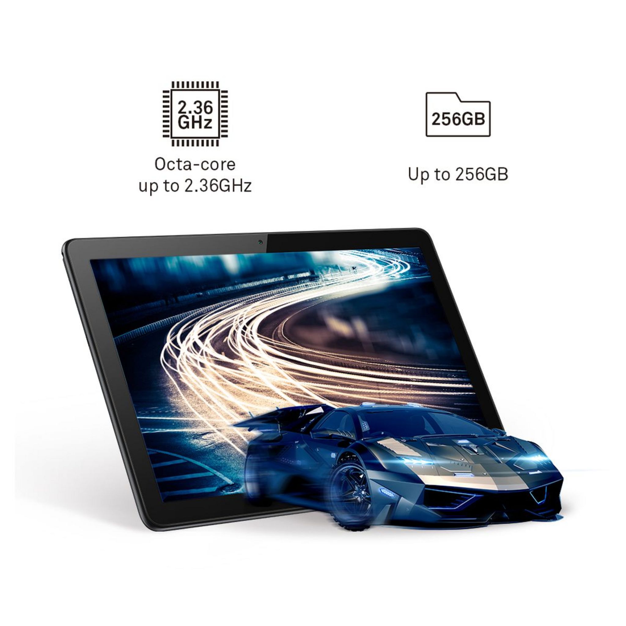 Voir la diapositive 9 : HUAWEI Tablette tactile MediaPad T5 - 10 pouces - 32 Go - RAM 2 Go - Noir