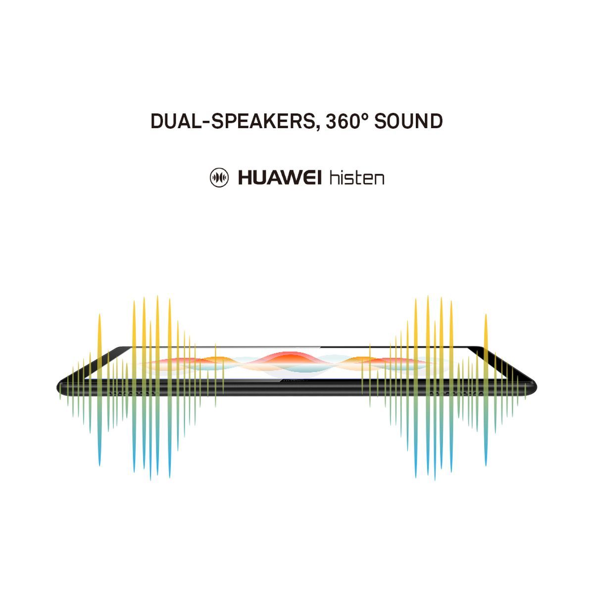 HUAWEI Tablette tactile MediaPad T5 - 10 pouces - 32 Go - RAM 2 Go - Noir