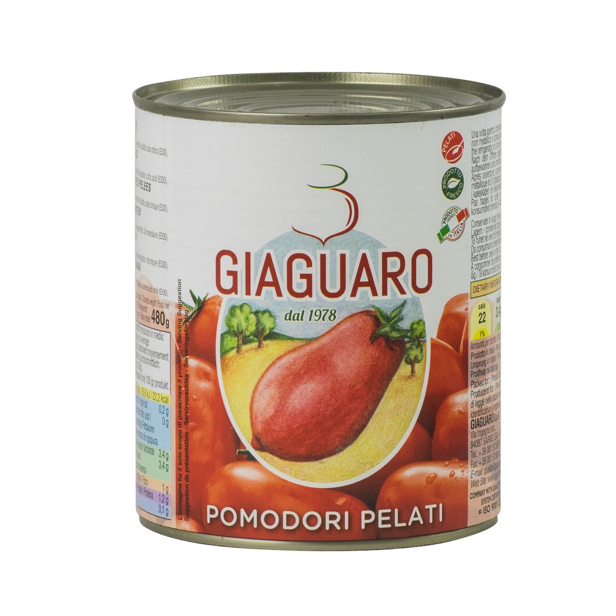 GIAGUARO Tomates entières pelées 400g