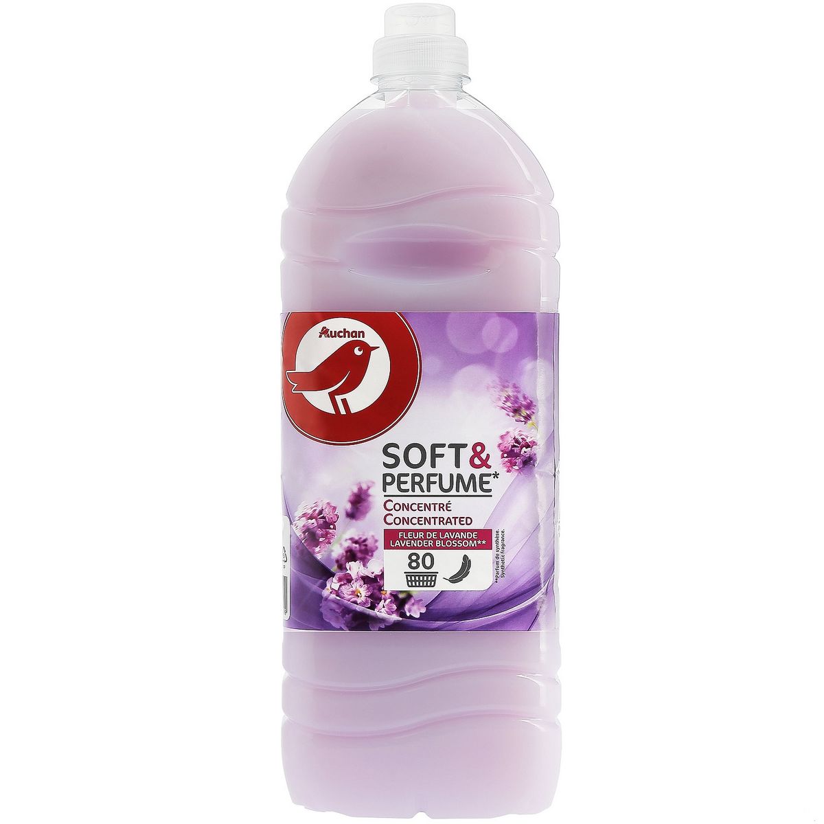 AUCHAN Soft & Perfume adoucissant concentré fleur de lavande  80 lavages 2l