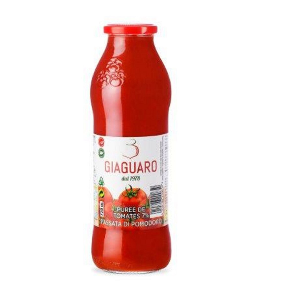 GIAGUARO Purée de tomates en bouteille 680g