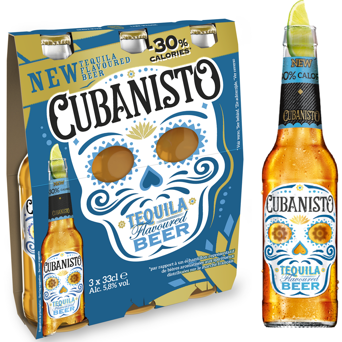 CUBANISTO Bière aromatisée à la Tequila 5,8% bouteilles 3x33cl