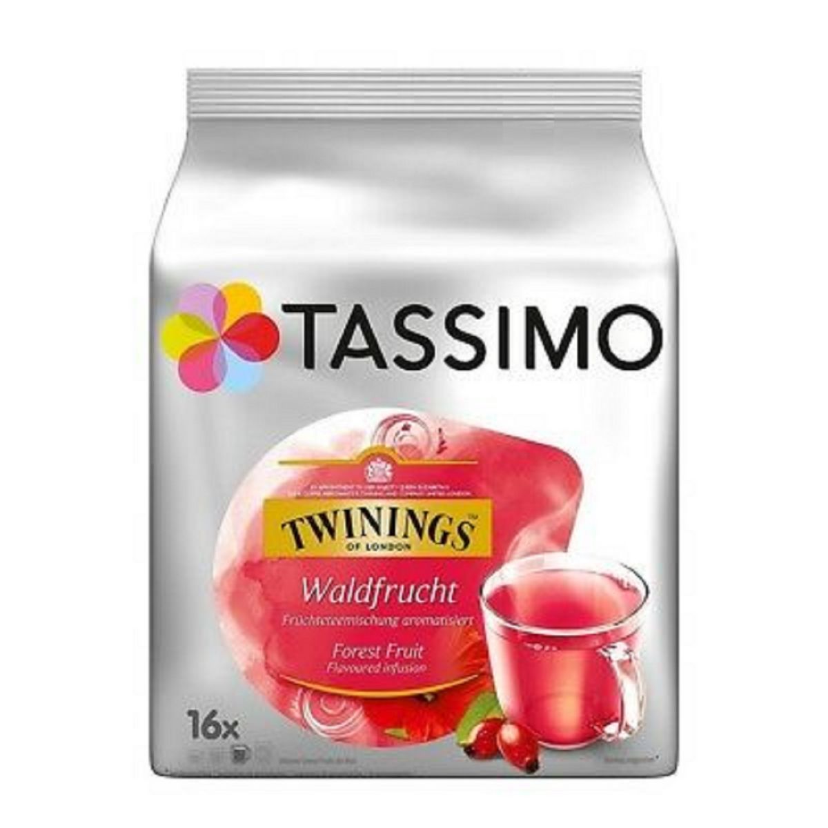 TASSIMO Capsules de thé Twinings fruits de la forêt 16 capsules 45g