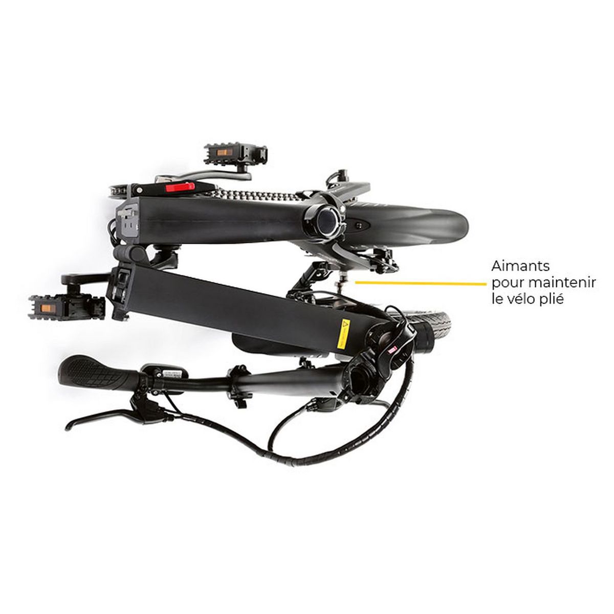 YEEP.ME Vélo pliable à assistance électrique - 1600 Le Citadin - Gris