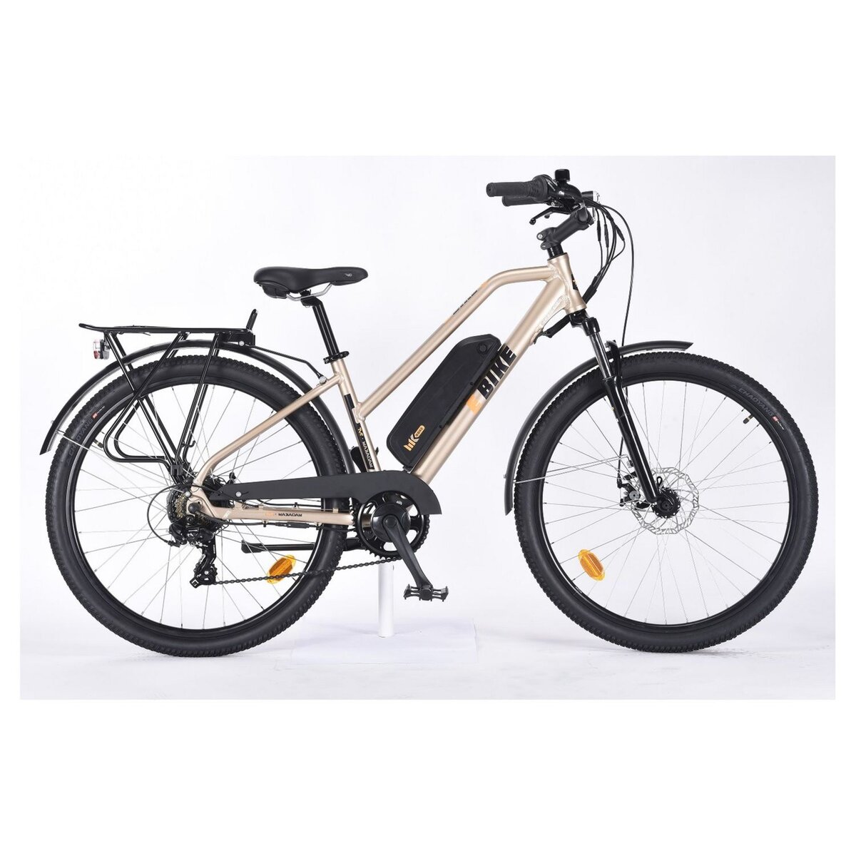 TVT E BIKES Vélo à assistance électrique - SUV E-Bike - Hauteur cadre 45 cm-  Or