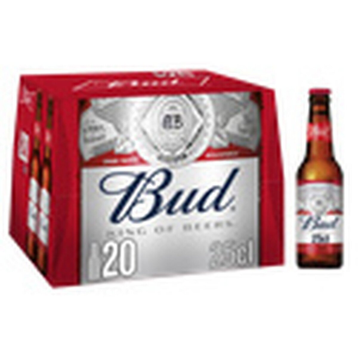 BUD Bière blonde américaine 5% bouteilles 20x25cl
