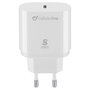 CELLULAR Adaptateur Chargeur rapide USB-C pour Samsung - Blanc