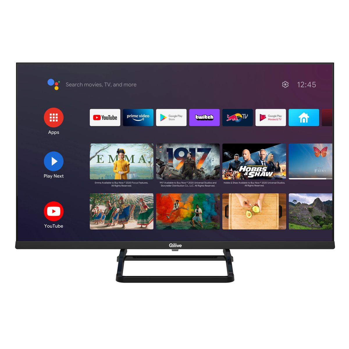 Voir la diapositive 2 : QILIVE Q32HA211B TV DLED HD 81 cm Android TV