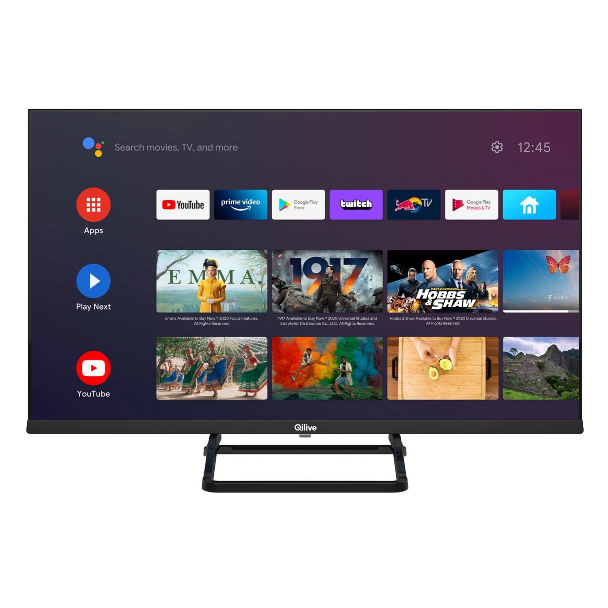 Voir la diapositive 2 : QILIVE Q32HA211B TV DLED HD 81 cm Android TV