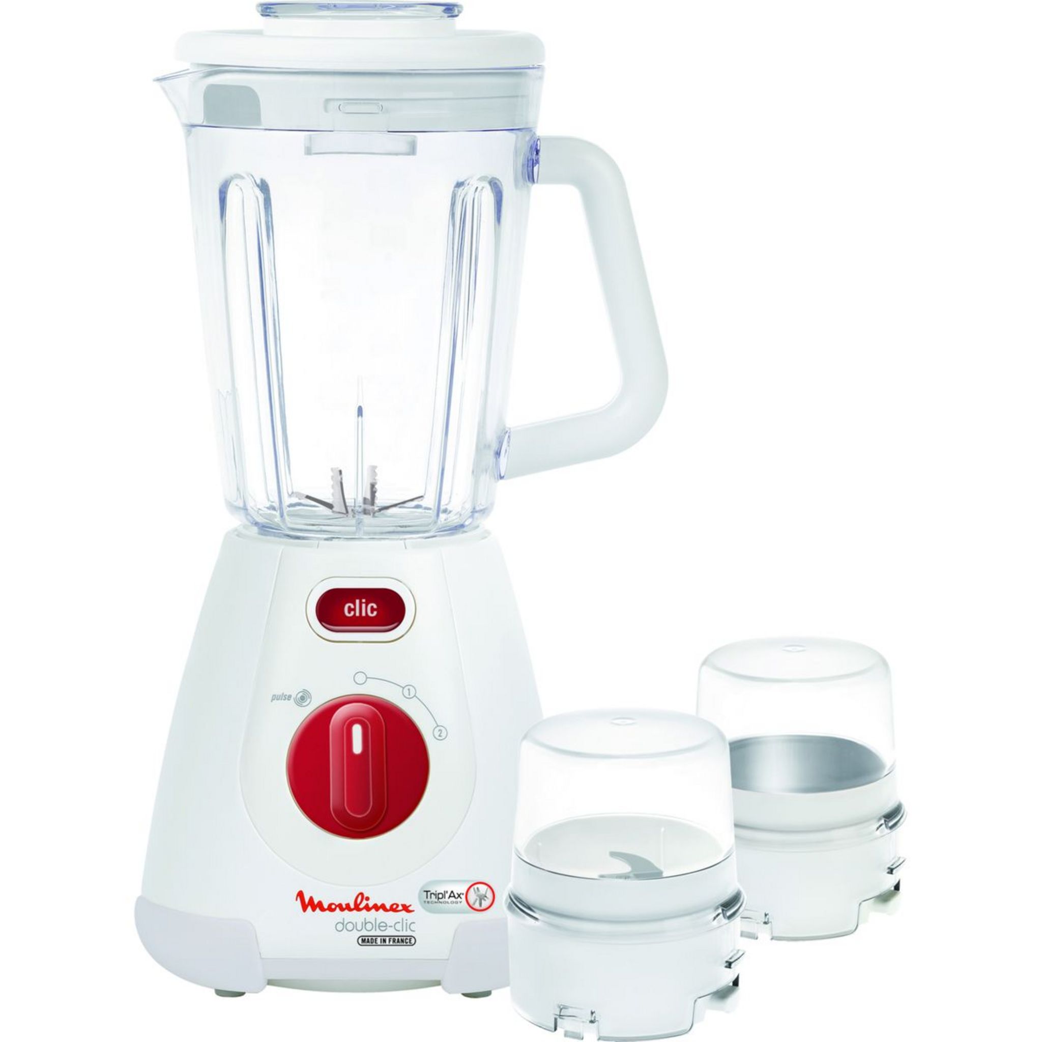 Voir la diapositive 1 : MOULINEX Blender LM238125 -Blanc