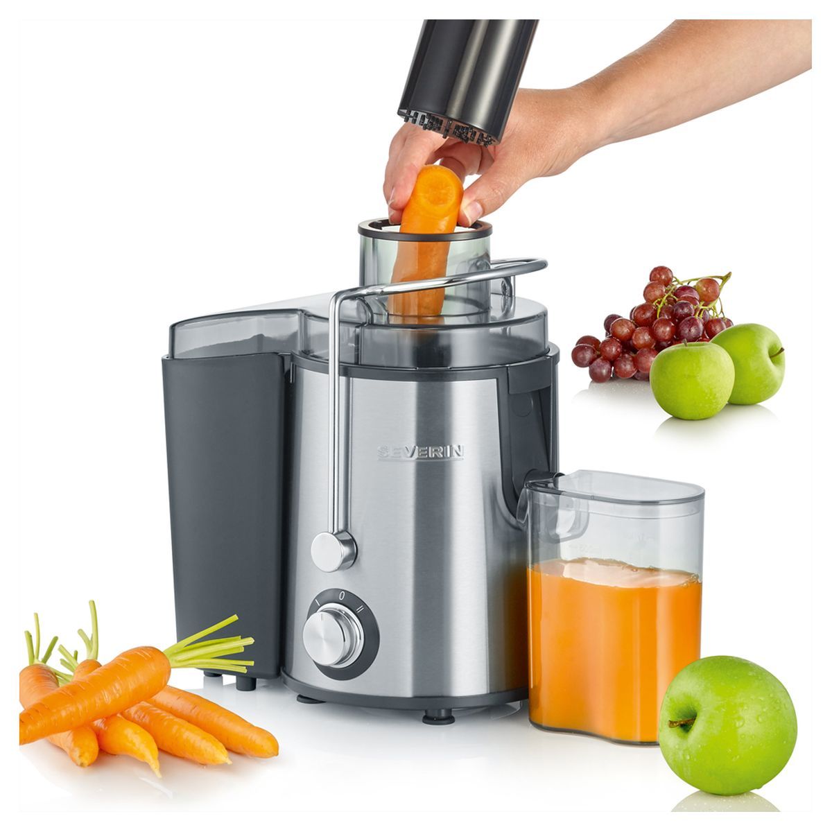 SEVERIN Centrifugeuse ES3566 - Inox et noir