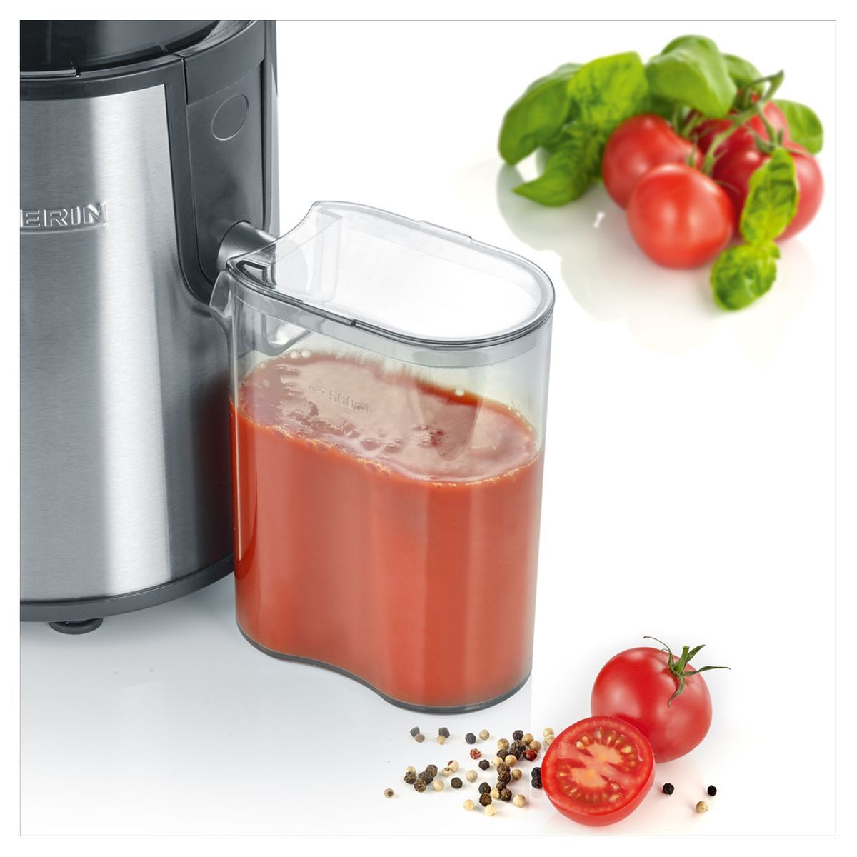 SEVERIN Centrifugeuse ES3566 - Inox et noir