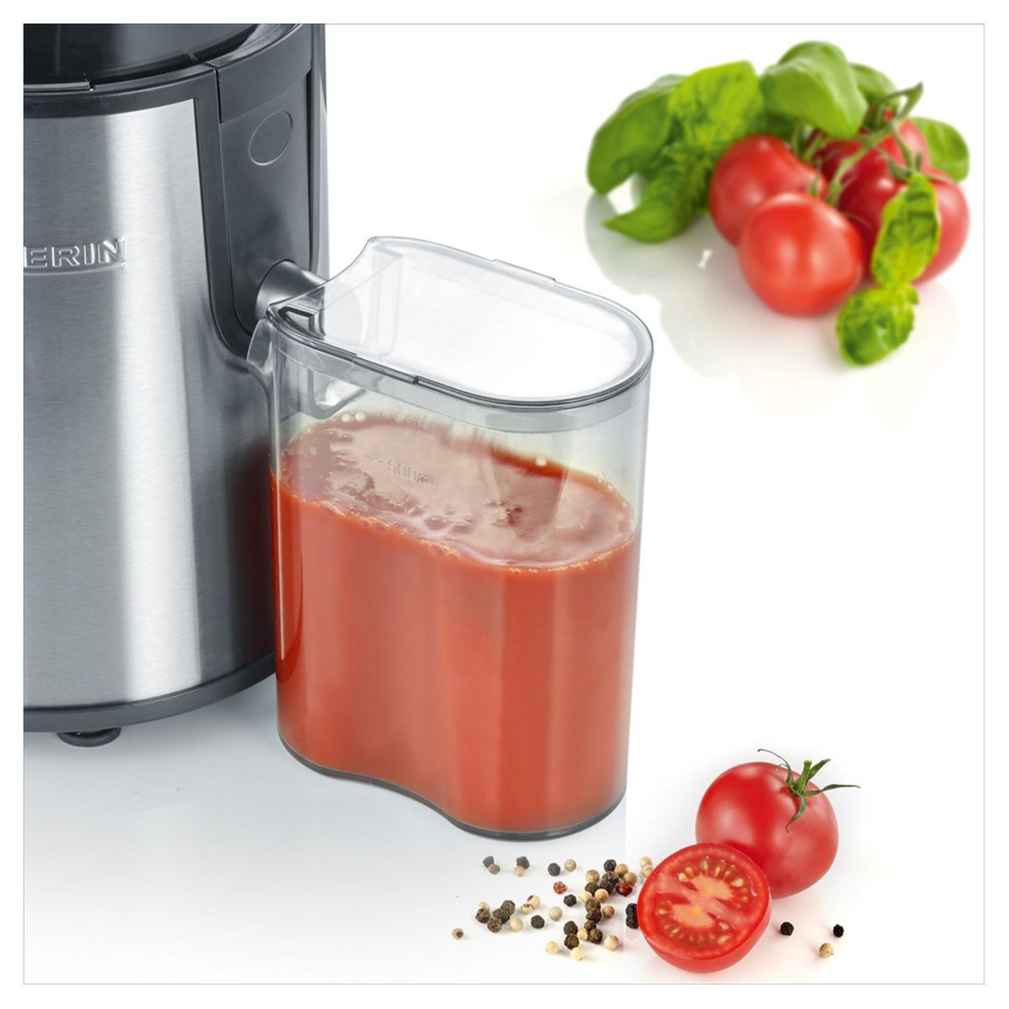 Voir la diapositive 3 : SEVERIN Centrifugeuse ES3566 - Inox et noir