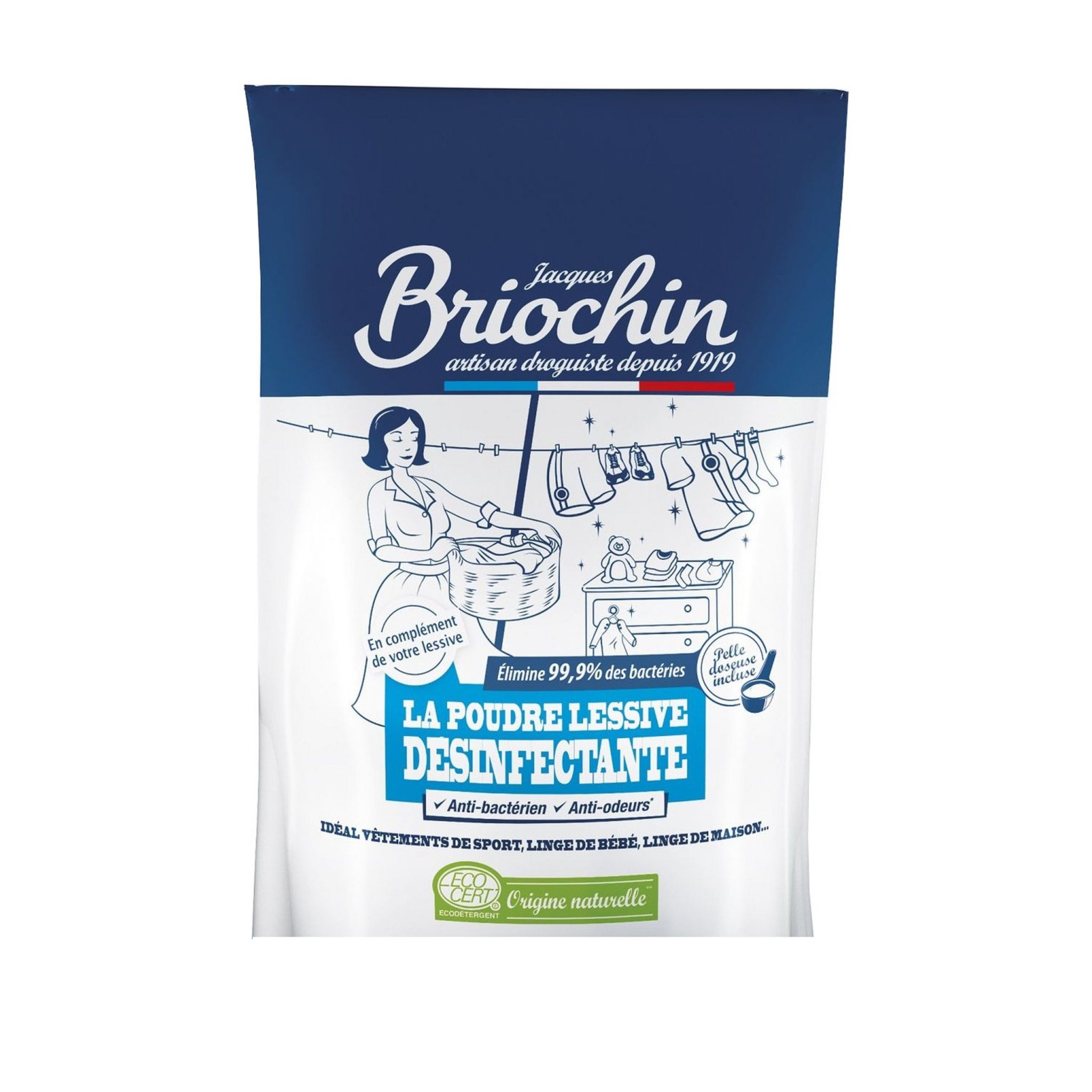 BRIOCHIN Lessive en poudre désinfectante  500g