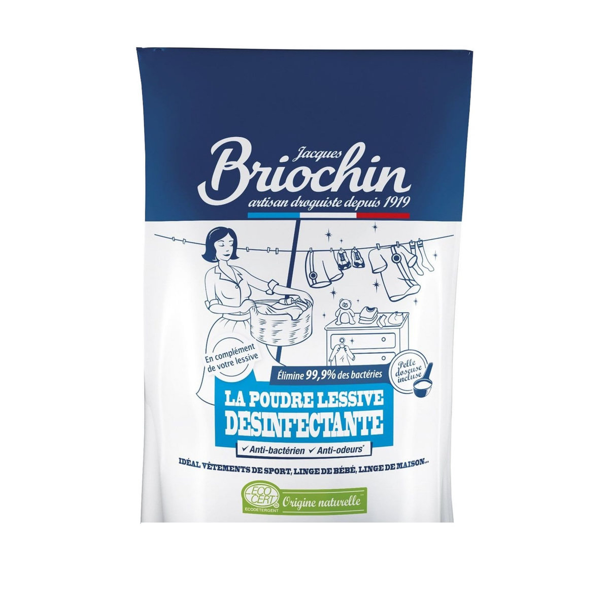 BRIOCHIN Lessive en poudre désinfectante 500g pas cher - Auchan.fr