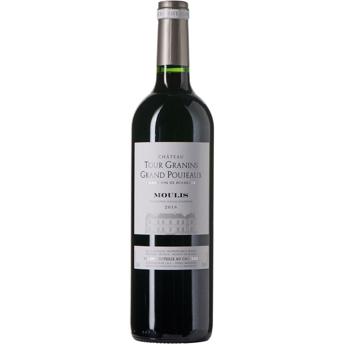 Vin rouge AOP Moulis Château Tour Granin Grand Poujeaux 2018 75cl
