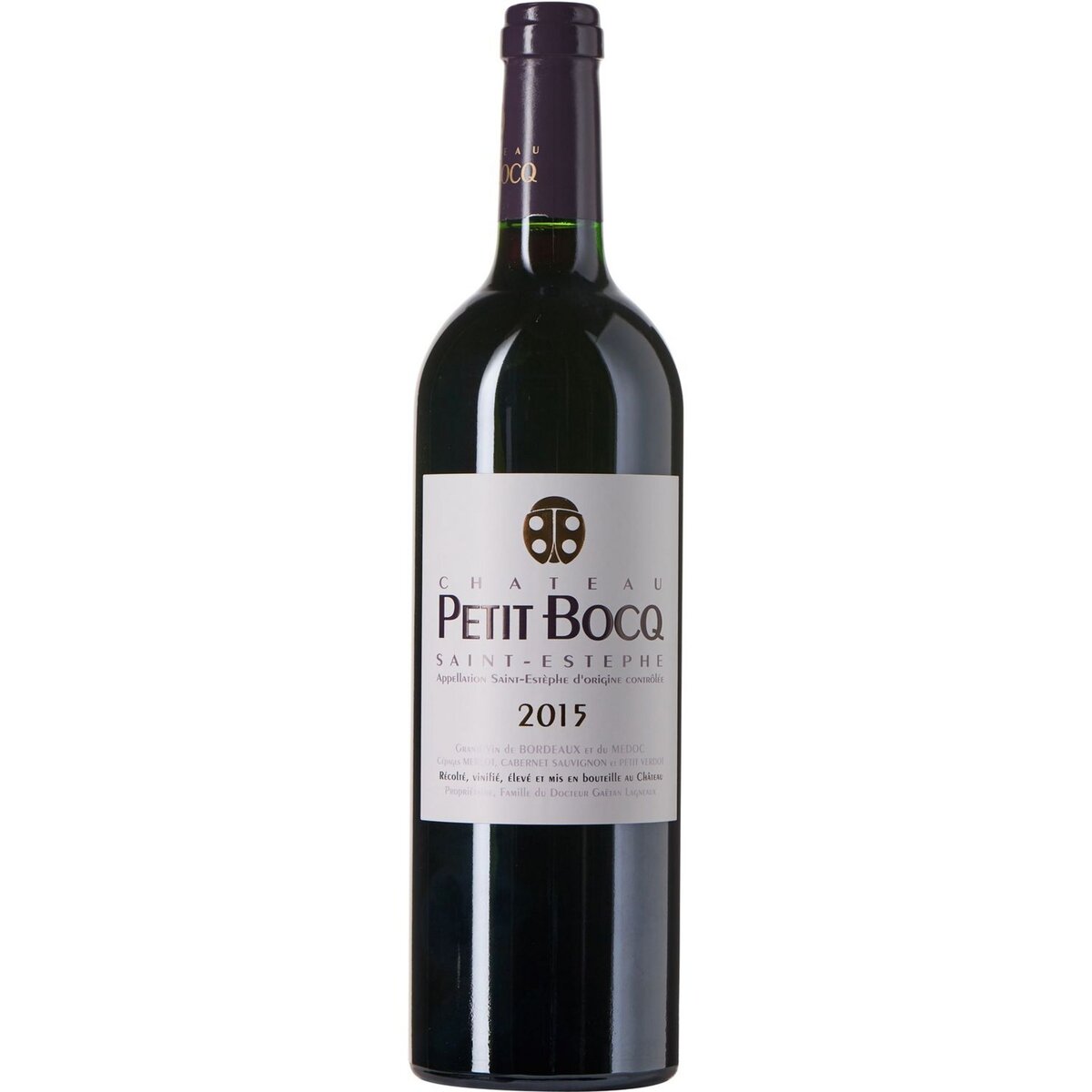 Vin rouge AOP Saint-Estèphe Château Petit Bocq 2015 75cl