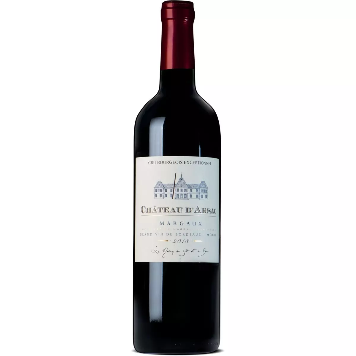 Vin rouge AOP Margaux Château D'Arsac 2018 75cl