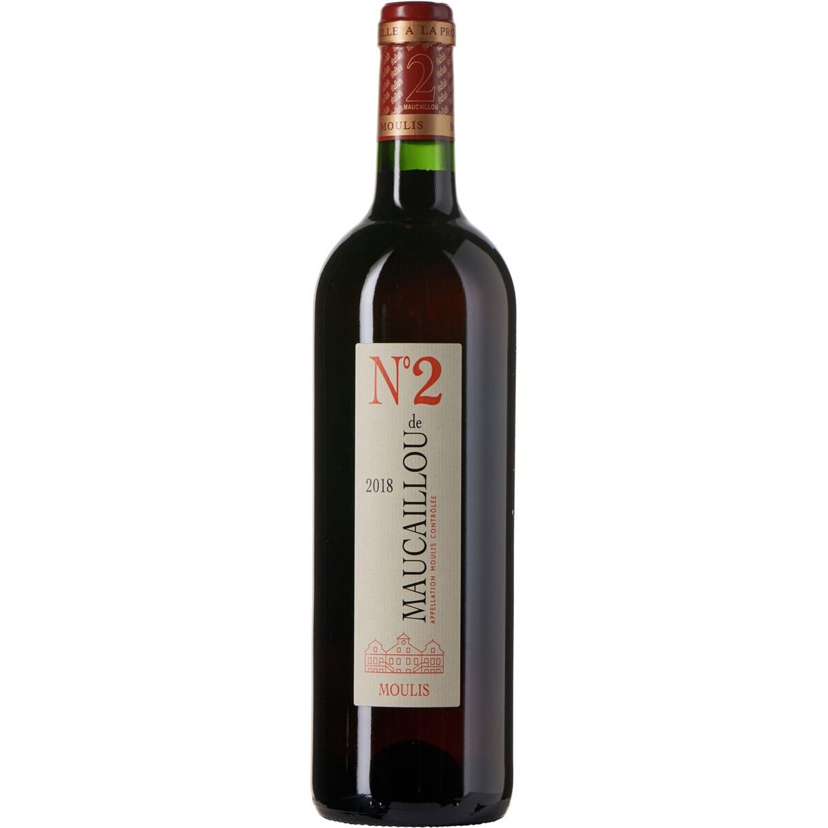 Vin rouge AOP Moulis N°2 de Maucaillou 75cl