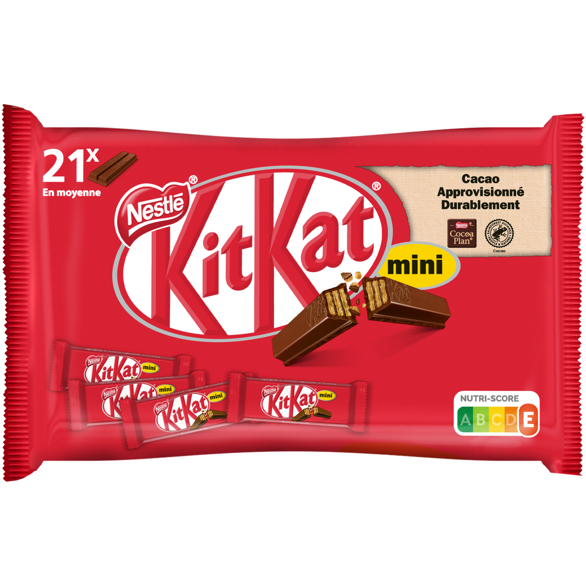 KIT KAT Mini barres chocolatées 21 barres 350g