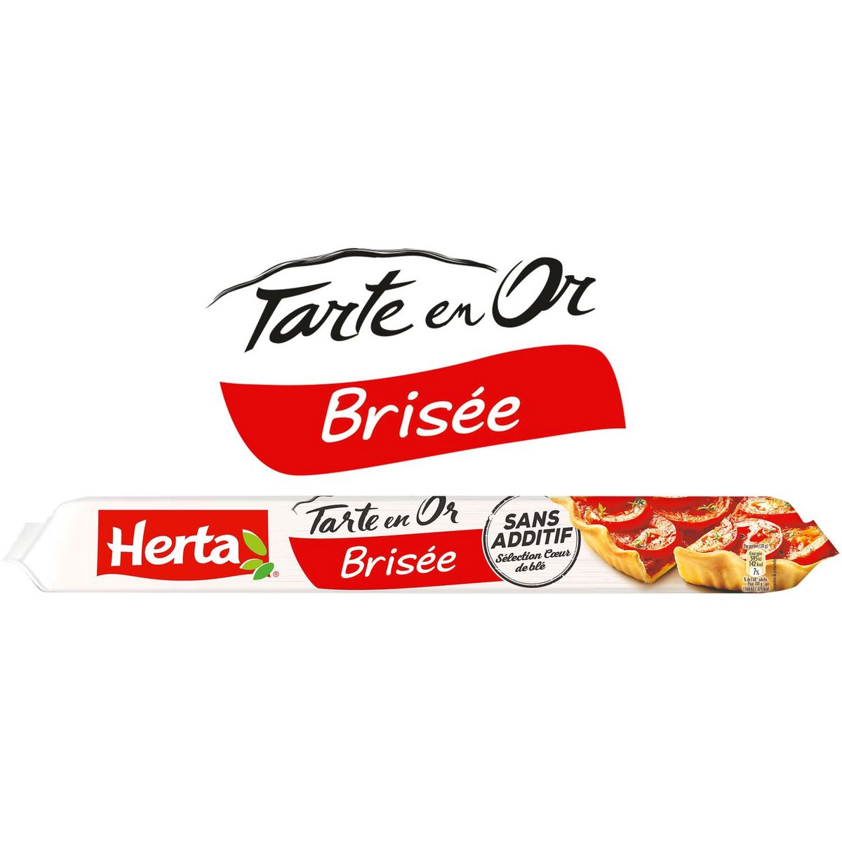 HERTA Tarte en Or Pâte brisée sans additif 230g