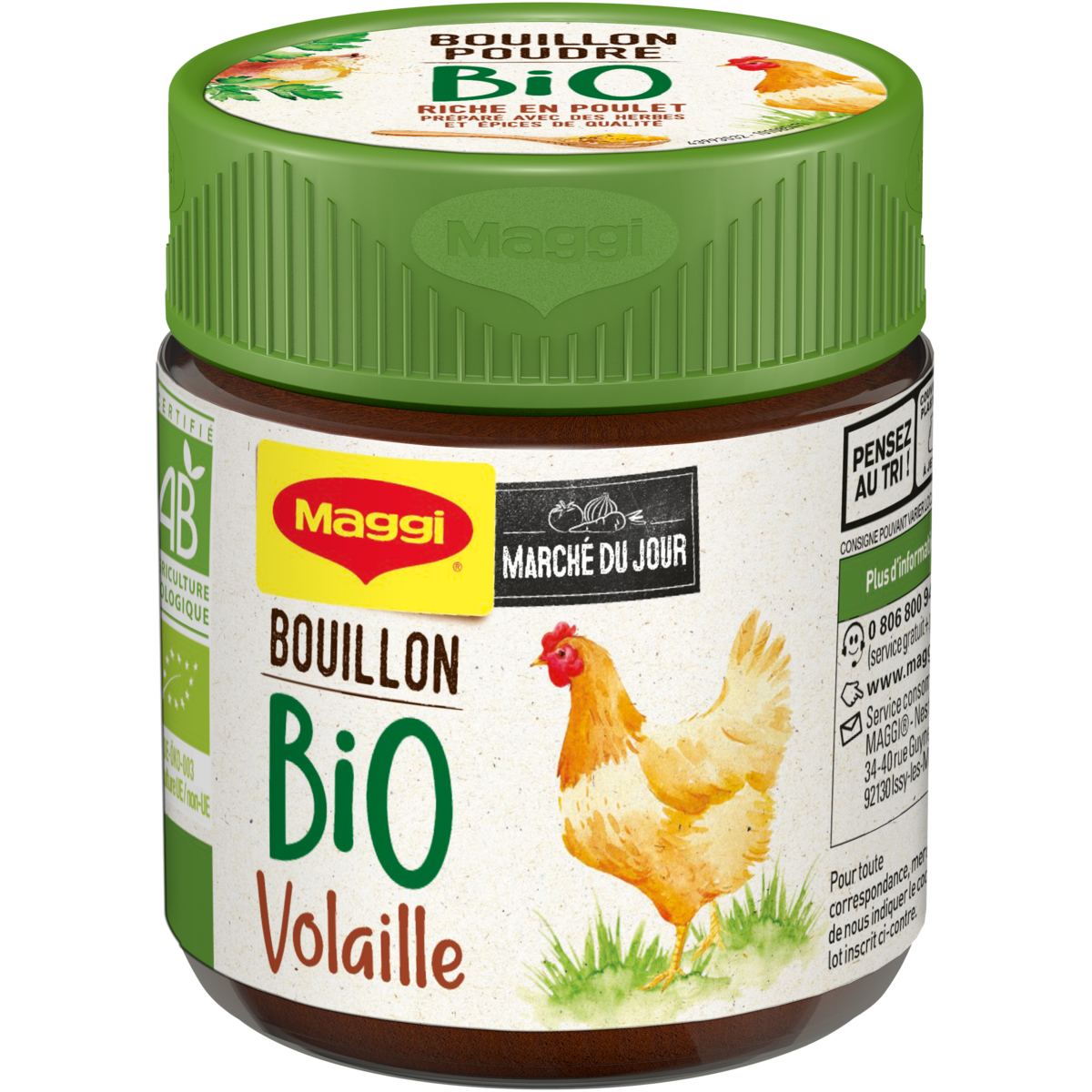 MAGGI Bouillon de volaille en poudre bio 110g