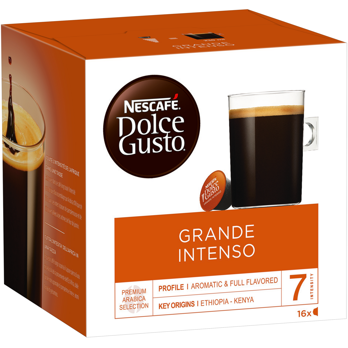 DOLCE GUSTO Capsules de café grande intenso 16 capsules 160g