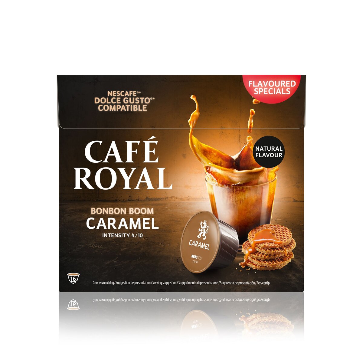 CAFE ROYAL Capsules bonbon boom caramel  16 capsules 96g