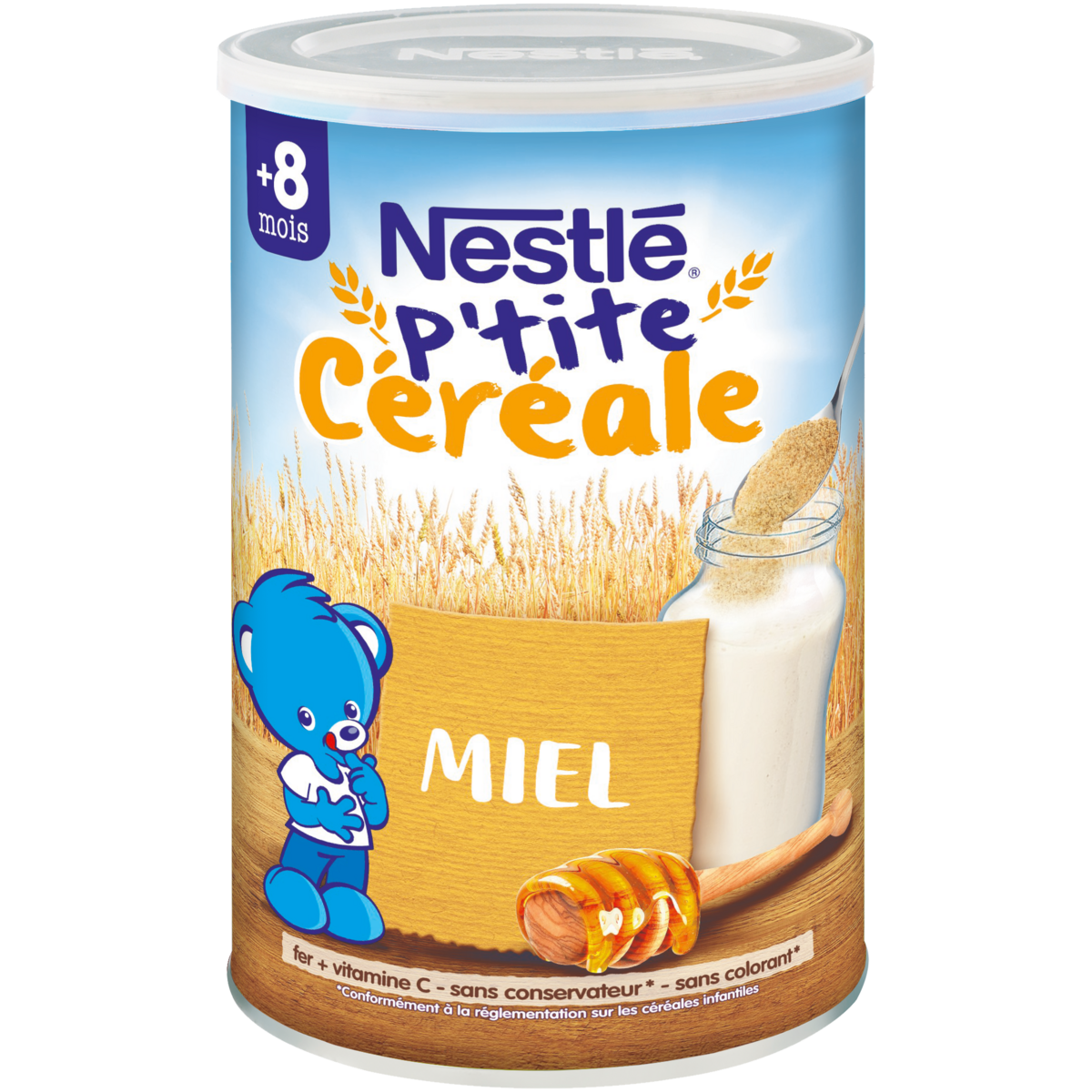 NESTLE P'tite céréale au miel en poudre dès 8 mois 400g