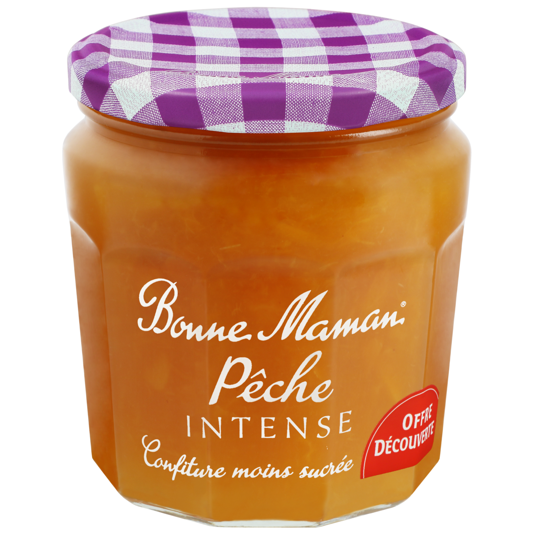 BONNE MAMAN Confiture de pêches allégée en sucres 335g