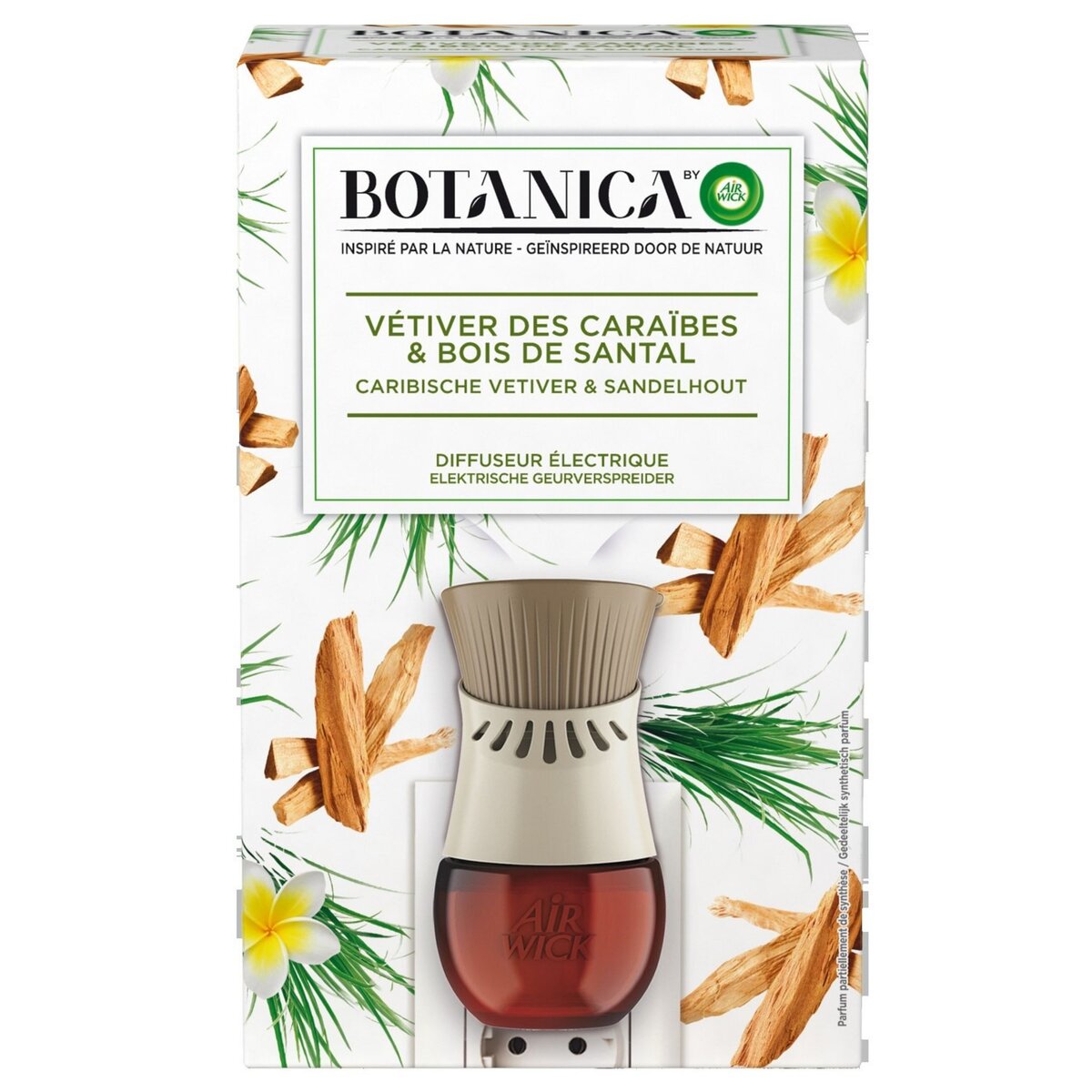 AIR WICK Botanica désodorisant spray vétiver des Caraïbes & bois de santal 19ml