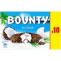 BOUNTY Barre glacée noix de coco 10 pièces 391g