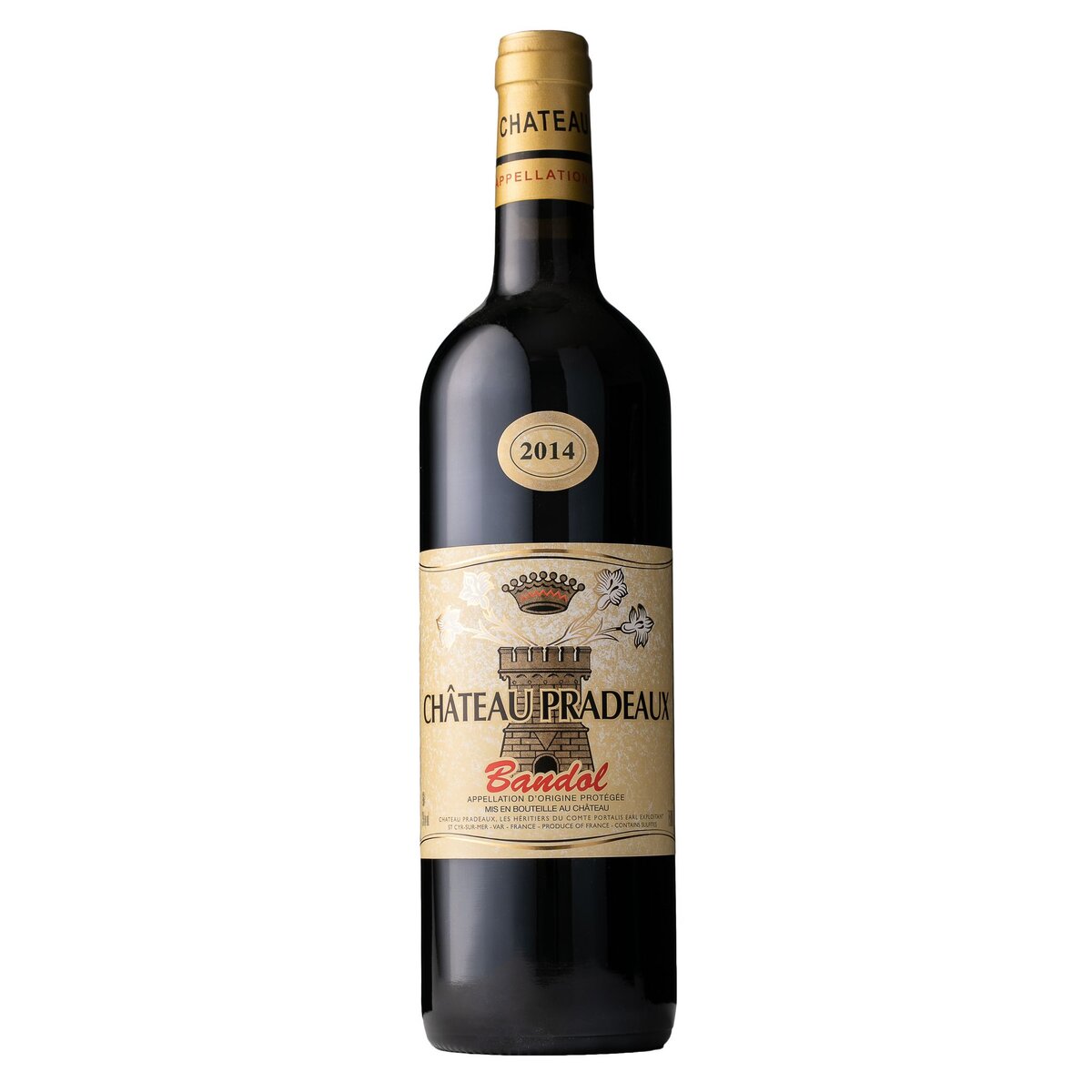 Vin rouge AOP Bandol Château Pradeaux 2014 75cl