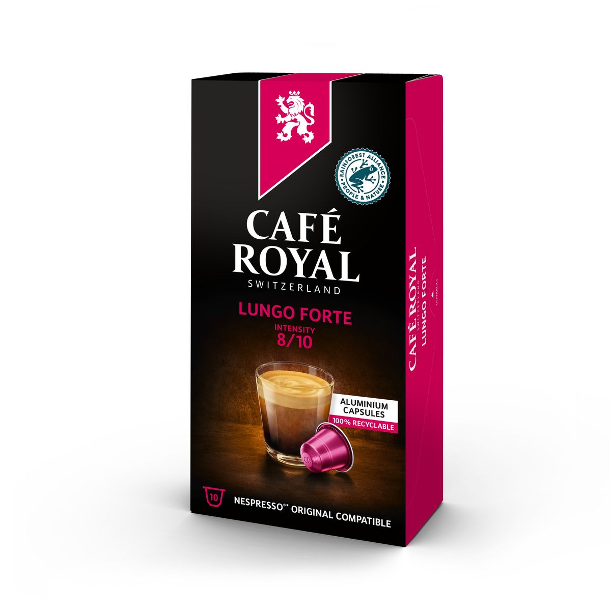 CAFE ROYAL Café lungo forte en capsule compatible Nespresso 10 capsules 52g