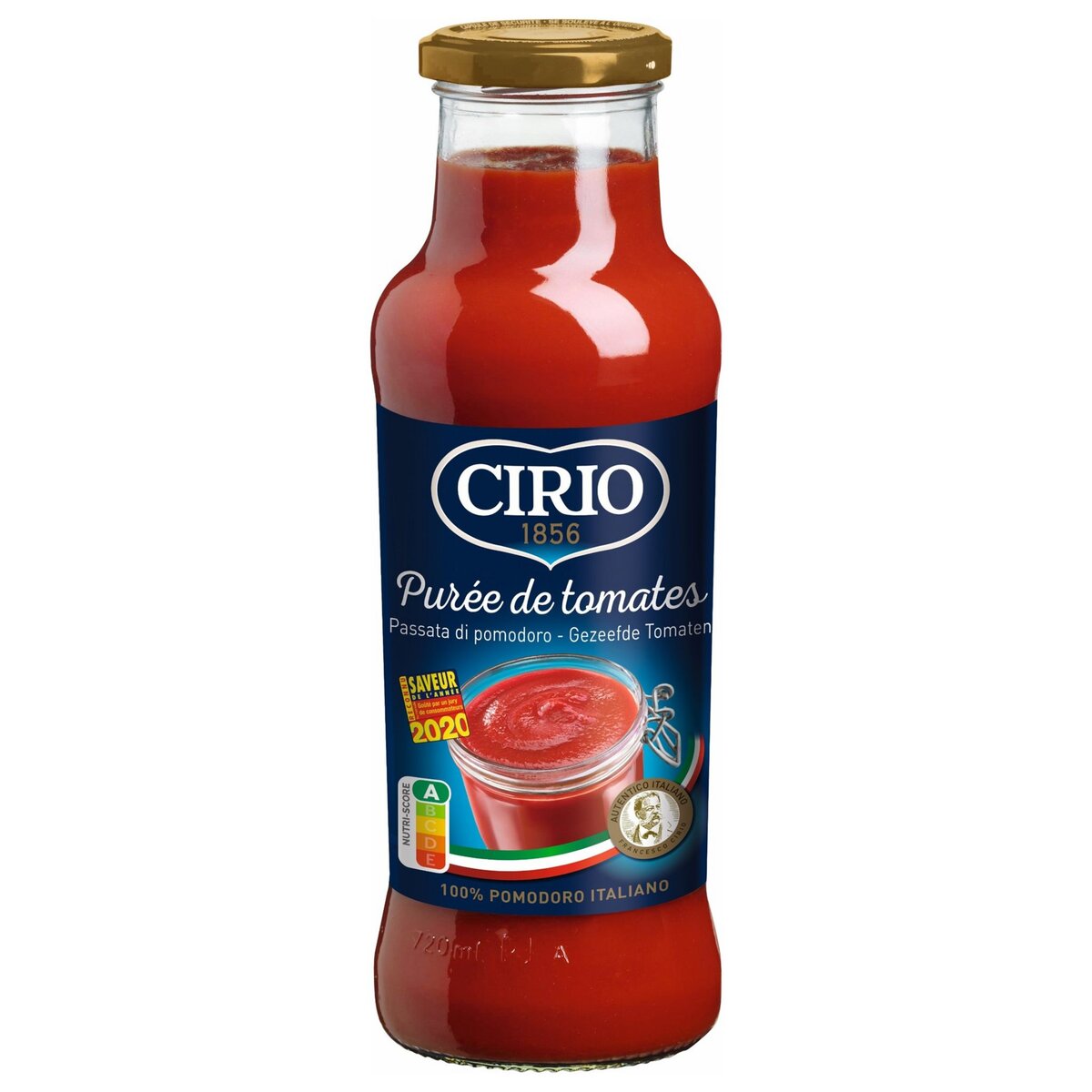CIRIO Purée de tomates 100% italiennes, en bouteille 700g