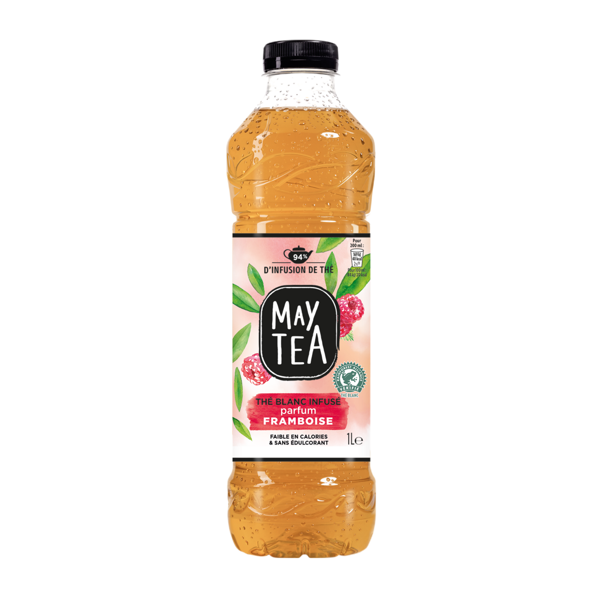 MAYTEA Thé blanc infusé parfum framboise 1l