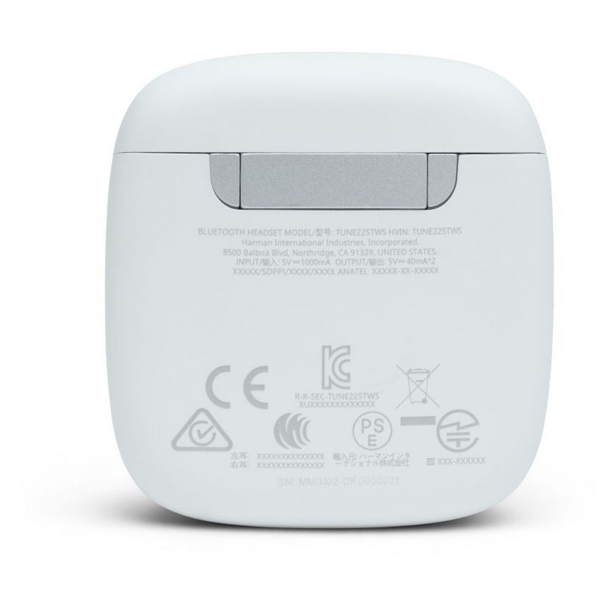 JBL Écouteurs sans fil Bluetooth avec étui de recharge - Tune 225TWS - Blanc