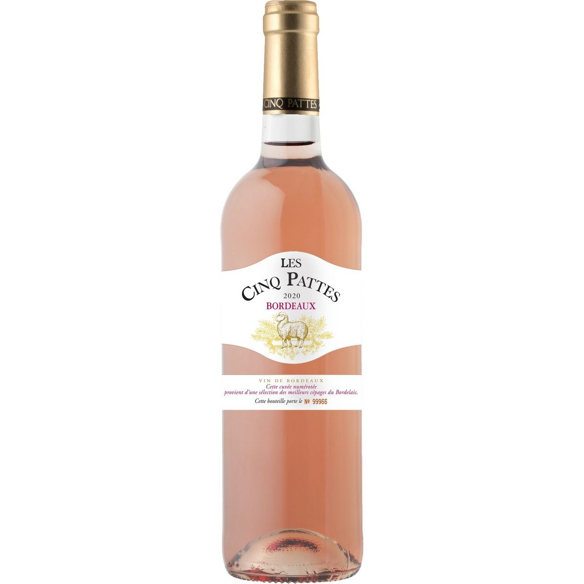 AOP Bordeaux Les Cinq Pattes rosé 75cl
