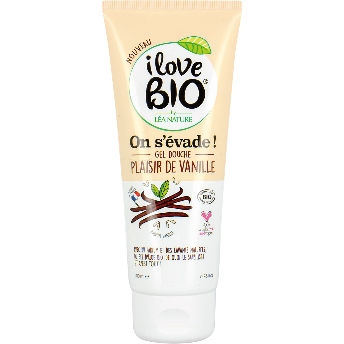 I LOVE BIO Gel douche bio & vegan vanille 200ml