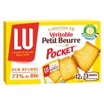 LU Biscuits véritable petit beurre pocket, sachets fraîcheur 12x3 biscuits 300g