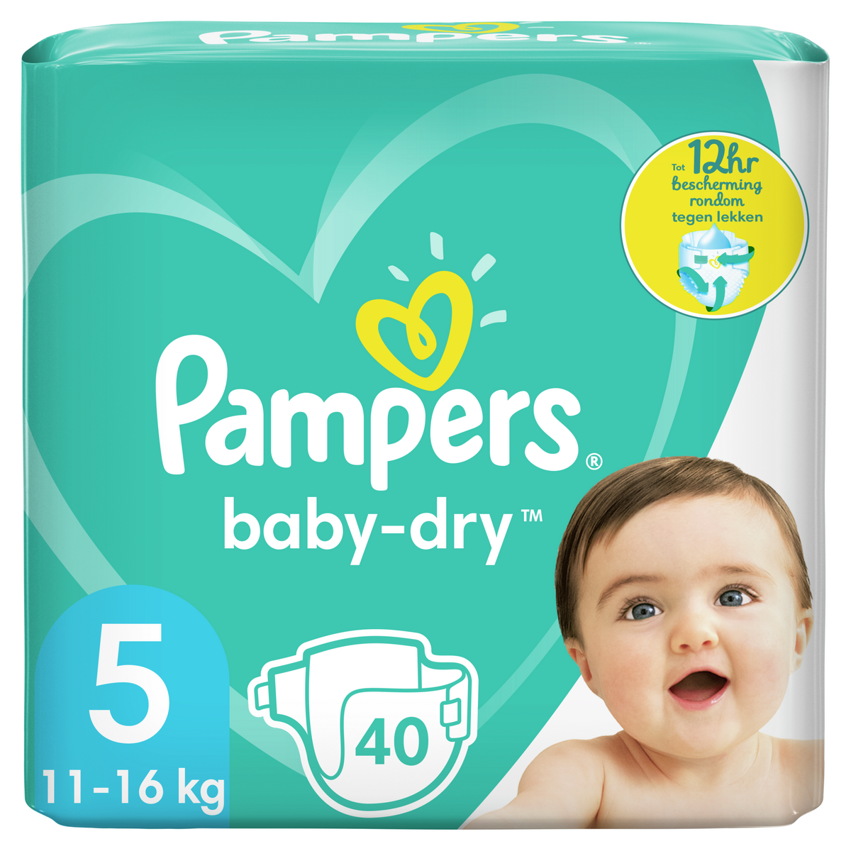 Mega Pack 80 couches PAMPERS Baby Dry Pants Taille 5 (12 à 17KG