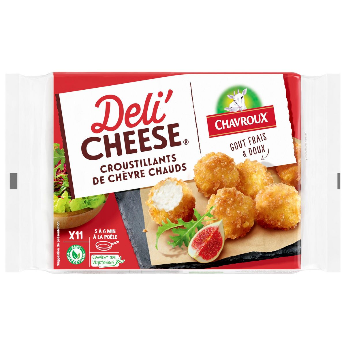 DELI'CHEESE Croustillants de chèvre chauds 11 pièces 180g