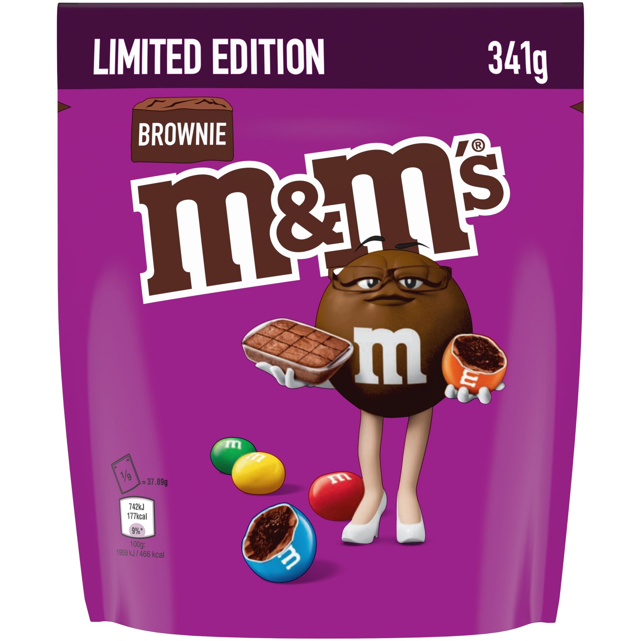 M&M'S Bonbons chocolatés au brownie 341g pas cher Auchan.fr