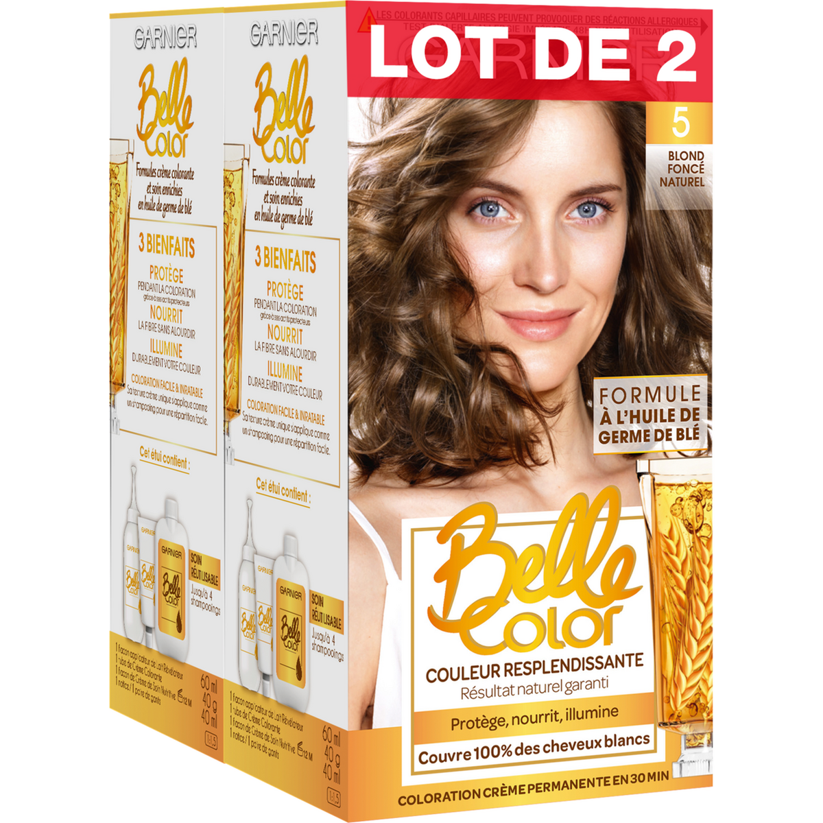 GARNIER Belle Color Coloration permanente blond foncé 05 x2