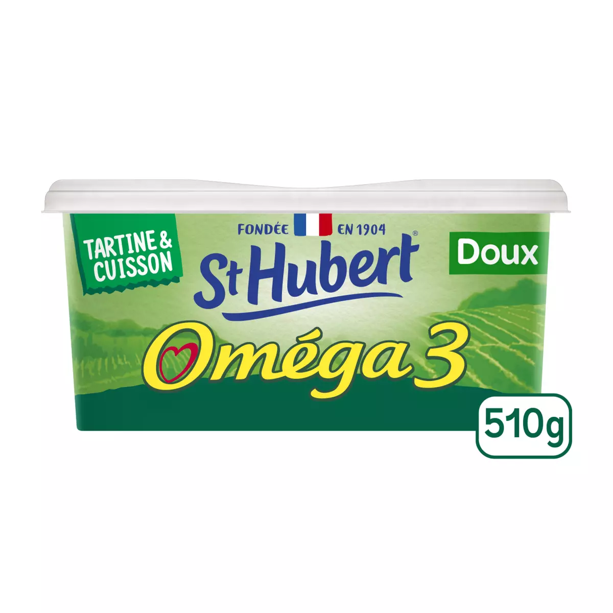 ST HUBERT Margarine oméga 3 doux 510g