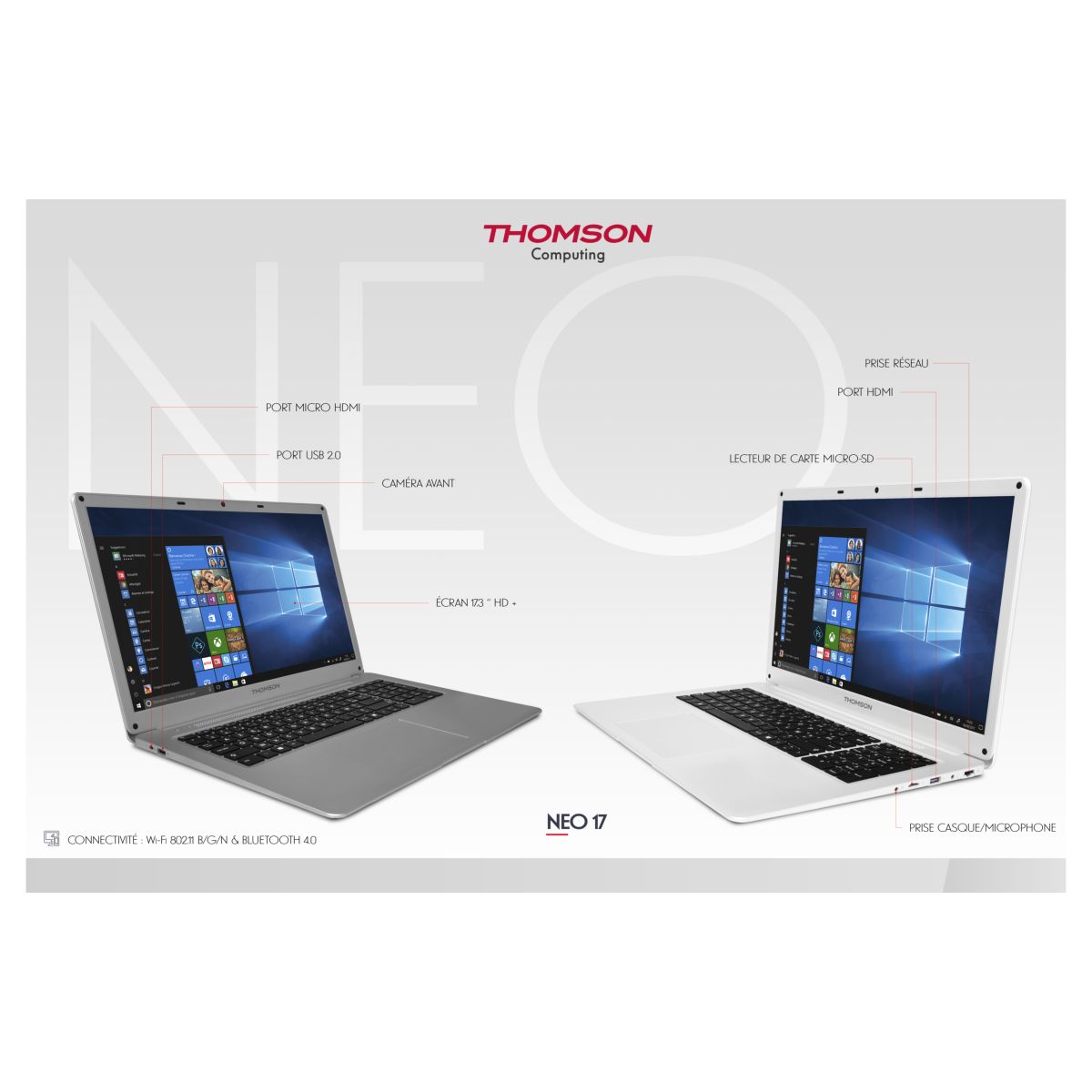 Voir la diapositive 3 : THOMSON Ordinateur portable N17C512 SILVER