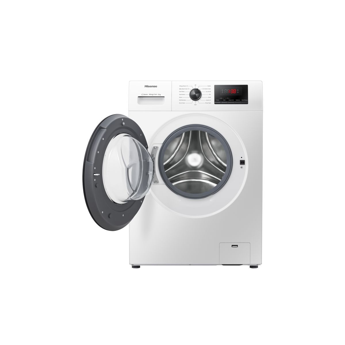 HISENSE Lave linge hublot WFPV6012EM, 6 kg, 1200 T/min
