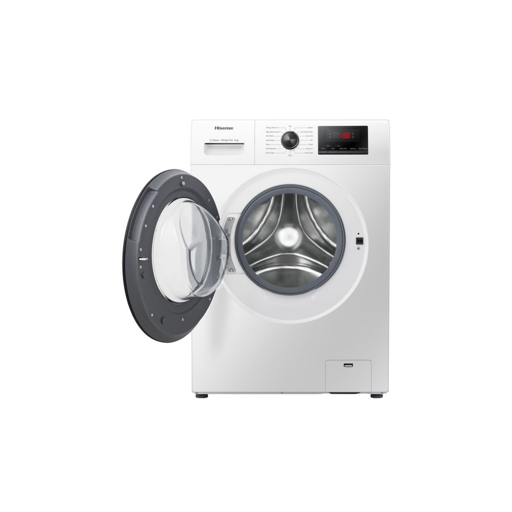 Voir la diapositive 4 : HISENSE Lave linge hublot WFPV6012EM, 6 kg, 1200 T/min