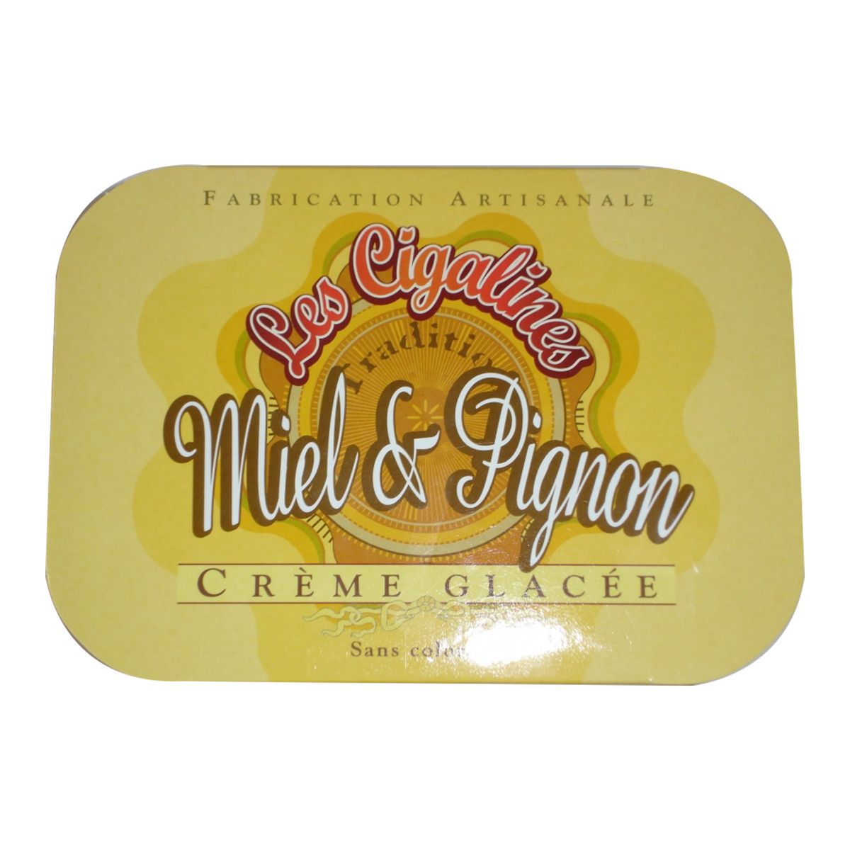 LES CIGALINES Crème glacée miel et pignons 580g